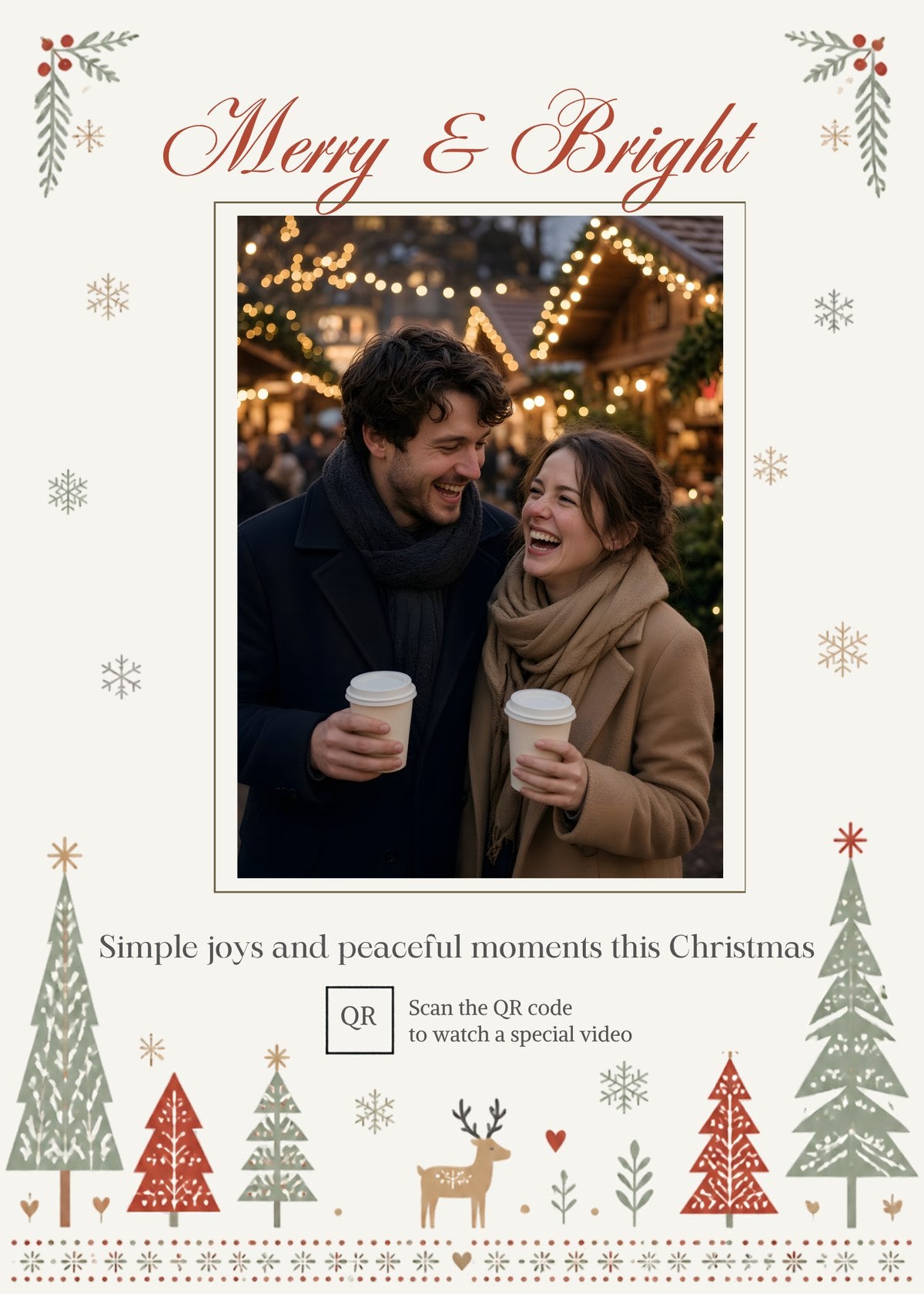 Merry & Bright Nordic card front